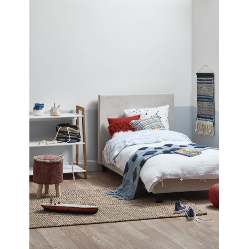 Temple & Webster White Vintage Wash Pure Linen Quilt Cover Set