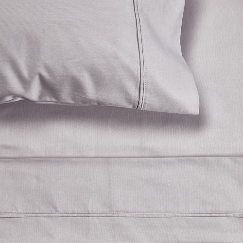 Temple & Webster Silver 1000TC Cotton Sheet Set