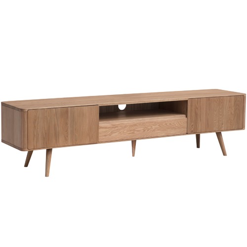 Temple & Webster Eden Oak 2m Large Entertainment Unit