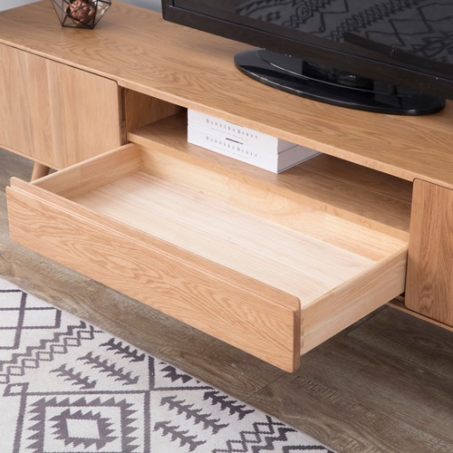 Temple & Webster Eden Oak 2m Large Entertainment Unit