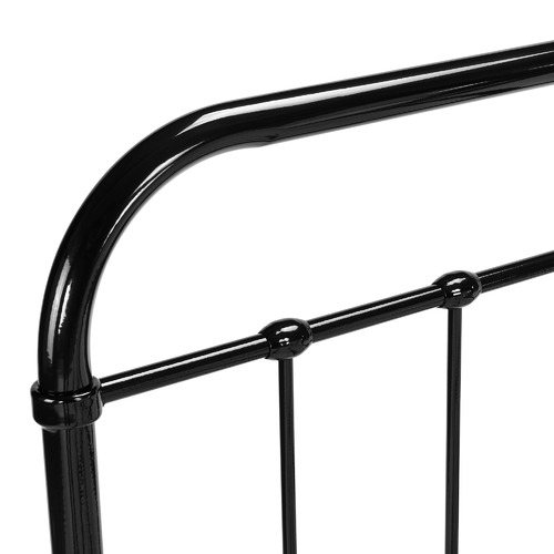 Temple & Webster Black Bailey Metal Bed Frame