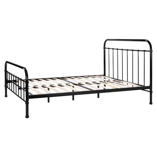 Temple & Webster Black Bailey Metal Bed Frame