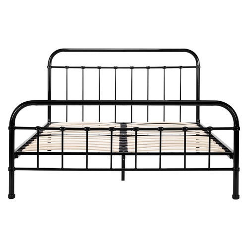 Temple & Webster Black Bailey Metal Bed Frame
