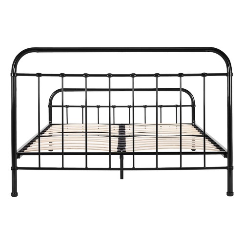 Temple & Webster Black Bailey Metal Bed Frame