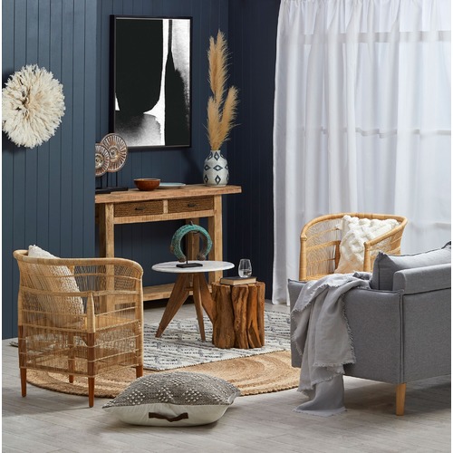 Temple & Webster Moonlight Grey Hampstead 3 Seater Sofa