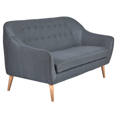 Temple & Webster Dark Grey Bryson 3 Seater Sofa