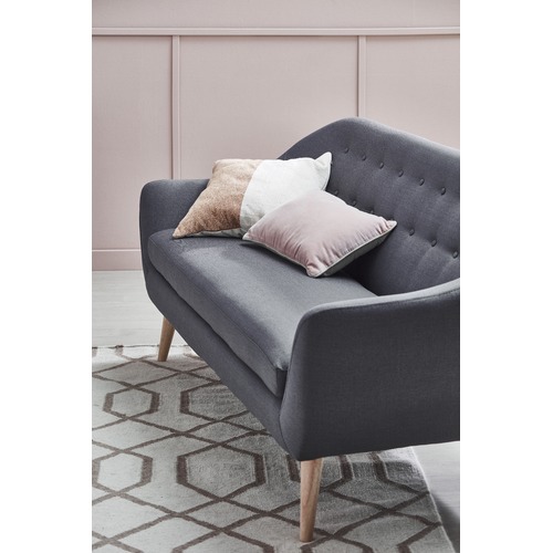 Temple & Webster Dark Grey Bryson 3 Seater Sofa