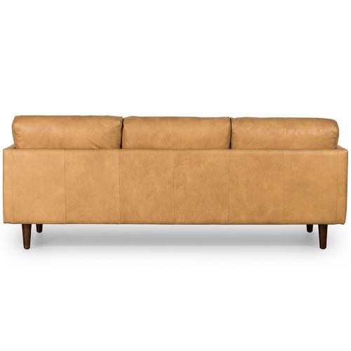 Temple & Webster Carson 3 Seater Italian Leather Sofa