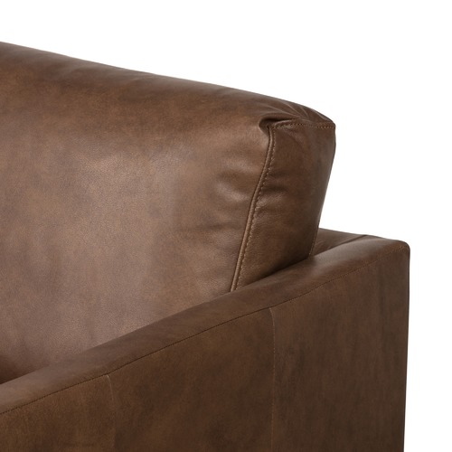 Temple & Webster Carson 3 Seater Italian Leather Sofa