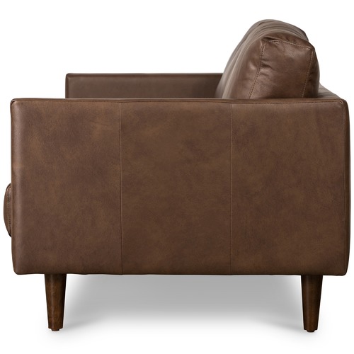 Temple & Webster Carson 3 Seater Italian Leather Sofa