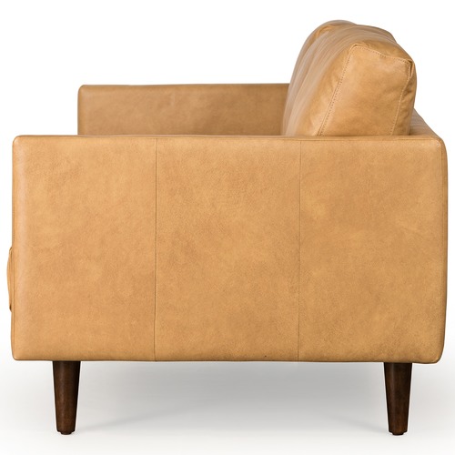 Temple & Webster Carson 3 Seater Italian Leather Sofa