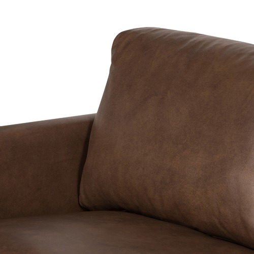 Temple & Webster Carson 3 Seater Italian Leather Sofa