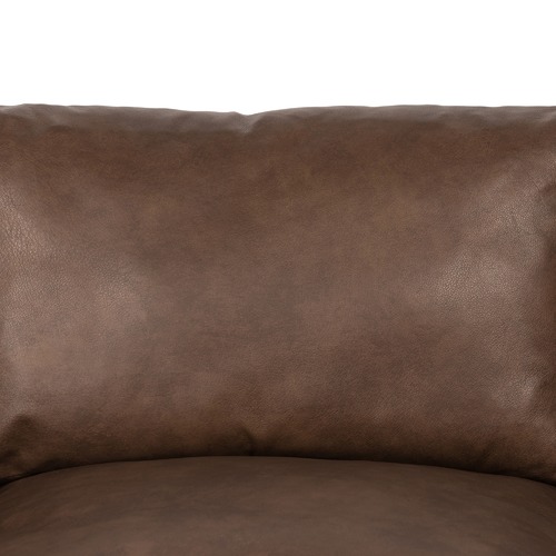 Temple & Webster Carson 3 Seater Italian Leather Sofa
