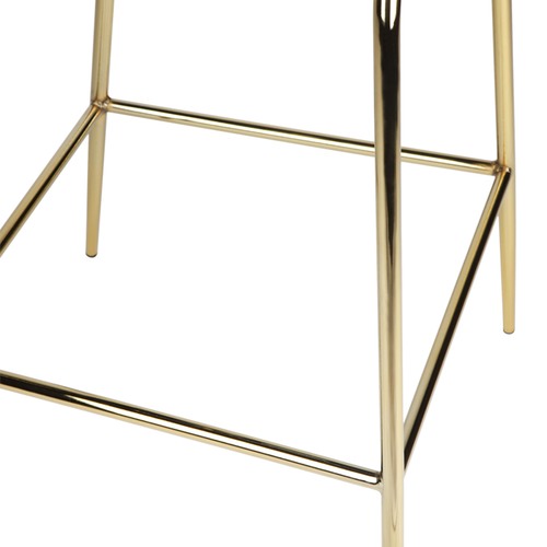 Temple & Webster Quill Velvet Barstool