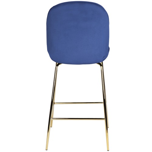 Temple & Webster Quill Velvet Barstool