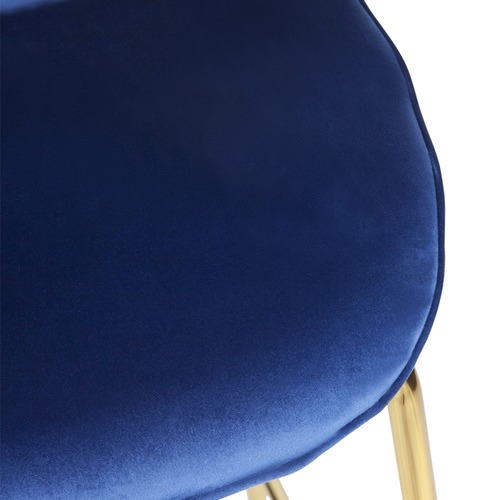 Temple & Webster Quill Velvet Barstool