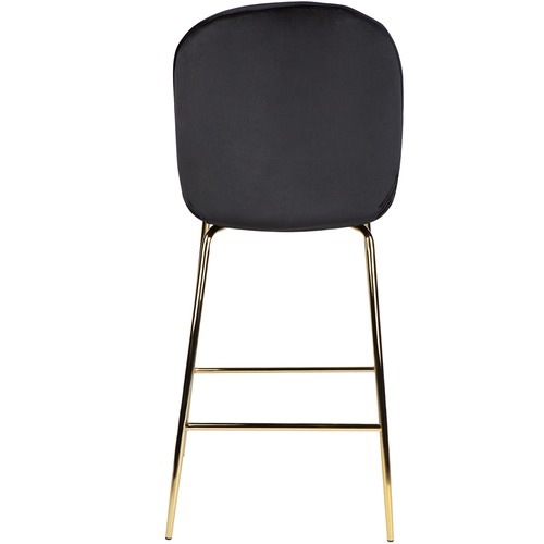Temple & Webster Quill Velvet Barstool