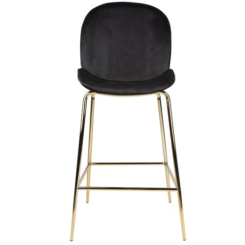 Temple & Webster Quill Velvet Barstool