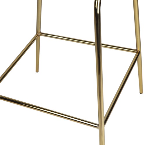 Temple & Webster Quill Velvet Barstool