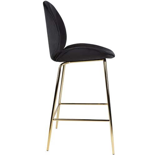 Temple & Webster Quill Velvet Barstool