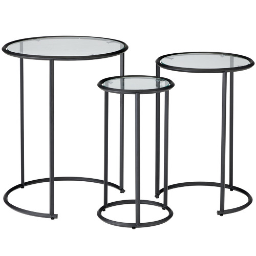 Temple & Webster 3 Piece Riverside Nesting Side Tables Set