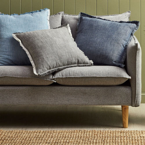 Temple & Webster Mer Linno Cotton Cushion