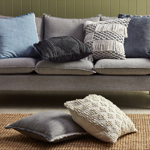 Temple & Webster Mer Linno Cotton Cushion