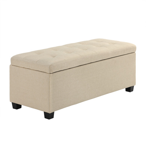 Temple & Webster Emily Upholstered Storage Ottoman