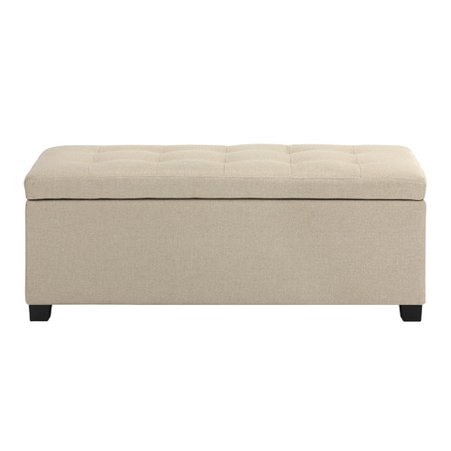 Temple & Webster Emily Upholstered Storage Ottoman