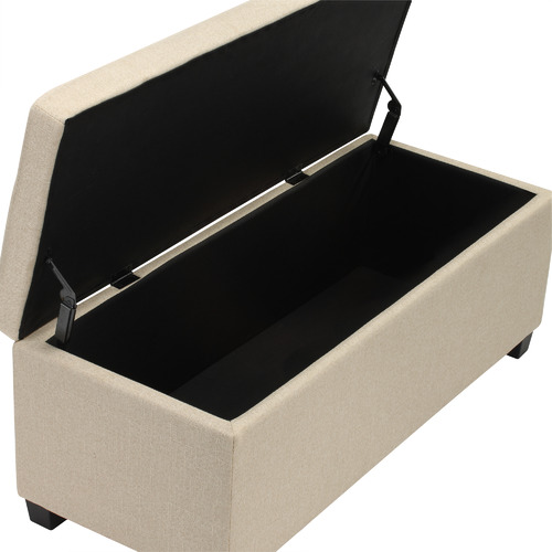 Temple & Webster Emily Upholstered Storage Ottoman