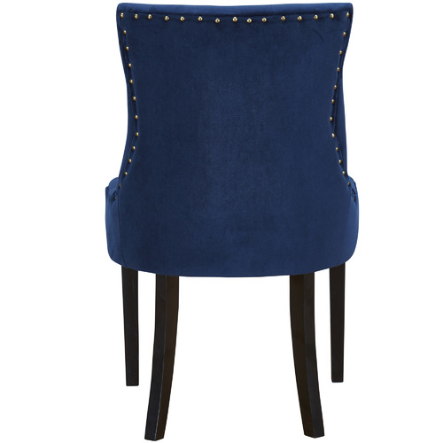Temple & Webster Navy Windsor Velvet Dining Chairs