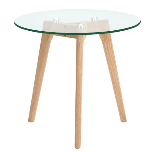 Stad Glass Top Side Table