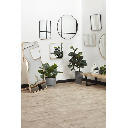 Temple & ster Black Bronx Square Stainless Steel Wall Mirror & Reviews