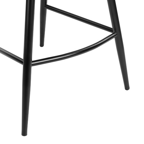 Temple & Webster 67cm Nappa Velvet High Back Barstools