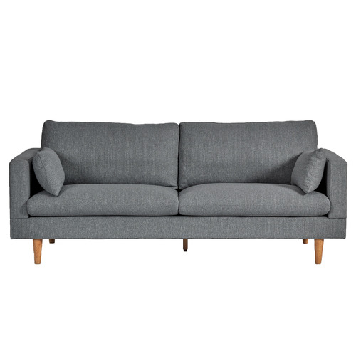 Temple & Webster Grey Silas 3 Seater Sofa & Reviews