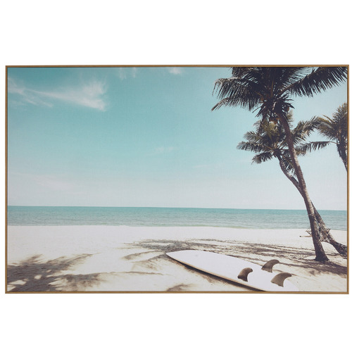 Temple & Webster Surfer's Rest Framed Canvas Wall Art