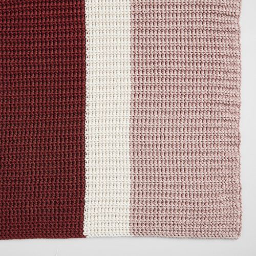 Temple & Webster Clay Stripe Knitted Cotton Throw