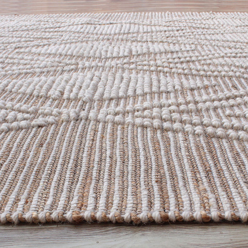 Temple & Webster Sol Hand-Woven Hemp & Wool Rug