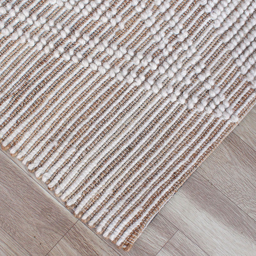 Temple & Webster Sol Hand-Woven Hemp & Wool Rug