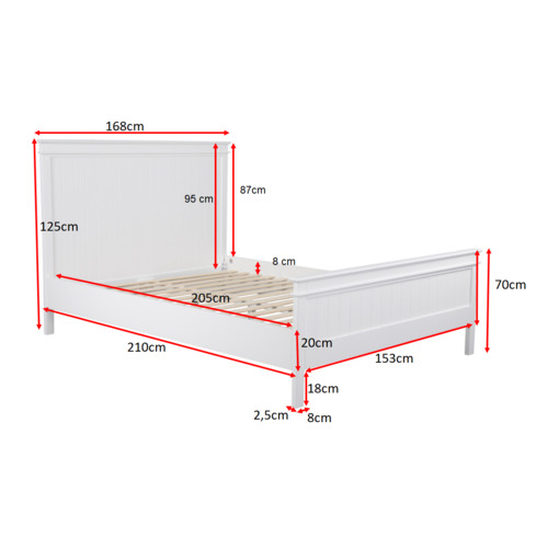 Temple & ster White Hamptons Queen Bed & Reviews