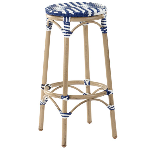 Temple & Webster Paris PE Rattan Cafe Barstool