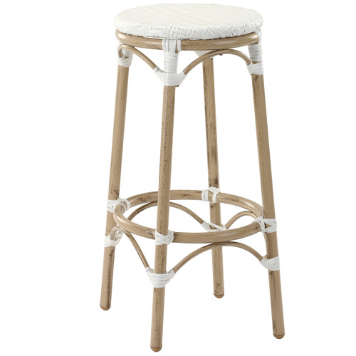 Temple & Webster Paris PE Rattan Cafe Barstool