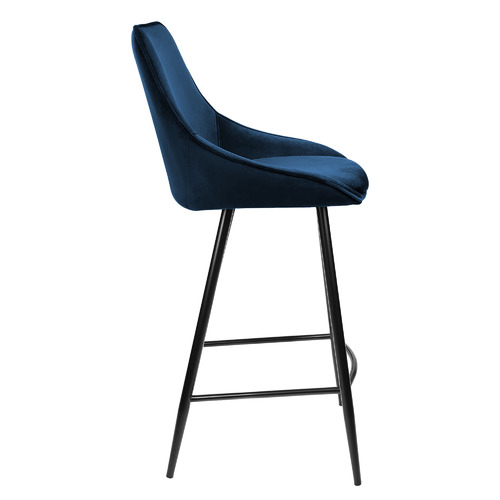 Temple & Webster 67cm Nappa Velvet High Back Barstools