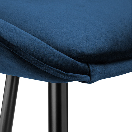 Temple & Webster 67cm Nappa Velvet High Back Barstools