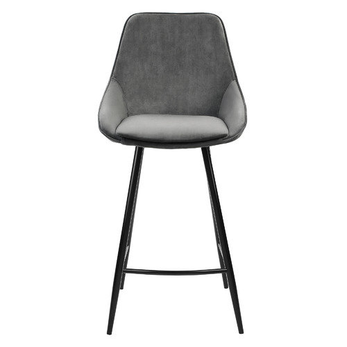 Temple & Webster 67cm Nappa Velvet High Back Barstools