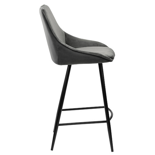 Temple & Webster 67cm Nappa Velvet High Back Barstools