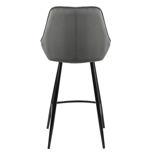Temple & Webster 67cm Nappa Velvet High Back Barstools