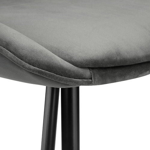 Temple & Webster 67cm Nappa Velvet High Back Barstools