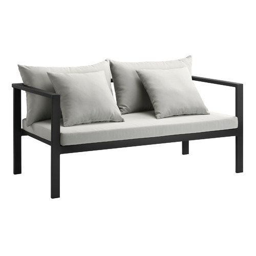 Temple & Webster Felix 4 Seater Aluminium Outdoor Sofa Set