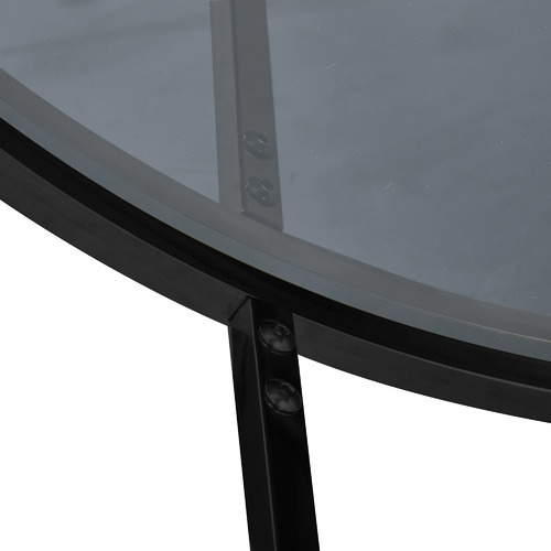 Temple & ster Smoked Siena Round Glass Coffee Table & Reviews